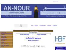 Tablet Screenshot of an-nournews.com